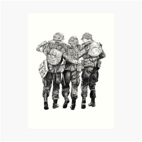 Band Of Brothers Wall Art Redbubble