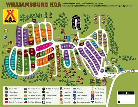 For restrooms, nursing stations, designated smoking/vaping locations and other conveniences, download a copy of our park map. Campground Site Map | Virginia camping, Busch gardens ...