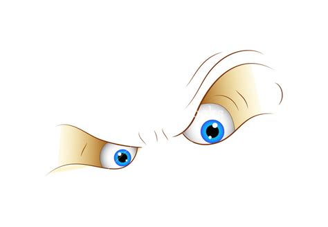 Cartoon Angry Eyes Face Expression Royalty Free Stock Image Storyblocks