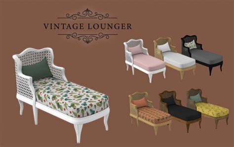 Leo 4 Sims Vintage Lounger • Sims 4 Downloads
