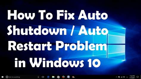 How To Fix Auto Restart Problem In Windows 10 Youtube