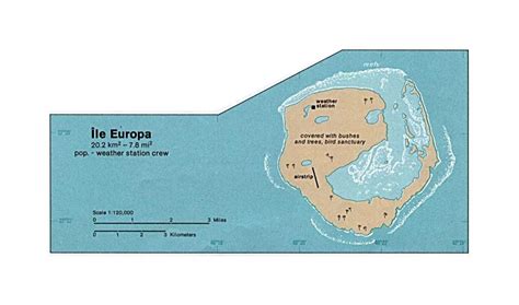 Detailed Map Of Europa Island In French Europa Island Africa