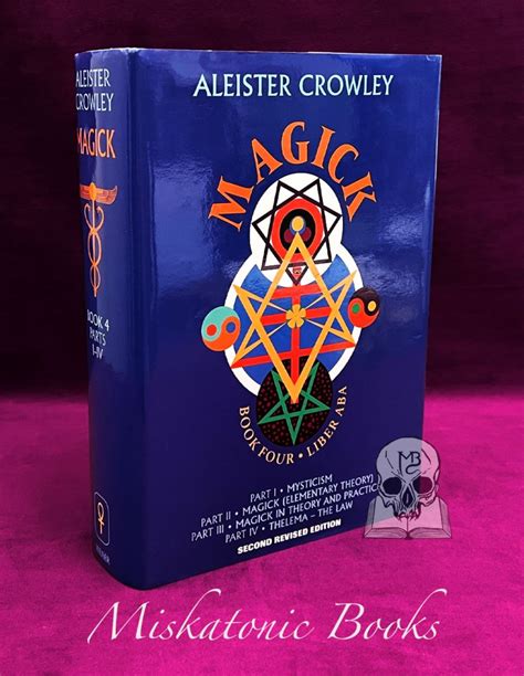 Magick Liber Aba Book Four By Aleister Crowley Hardcover Edition