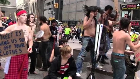 Peaceful Occupy Wall St Protesters Demonstrating Youtube