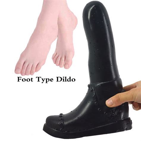 Novelty Foot Type Huge Big Dildo Woman Masturbator Sex Toys Artificial