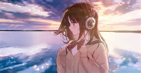 Anime Headphones Hd Wallpaper By 月神るな