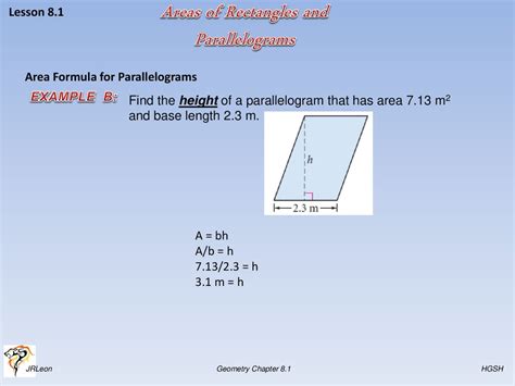 Areas Of Rectangles And Ppt Download