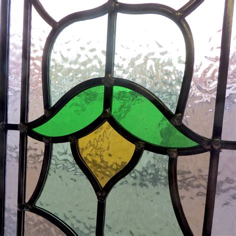 Simple Traditional Stained Glass Panels From Period Home Style