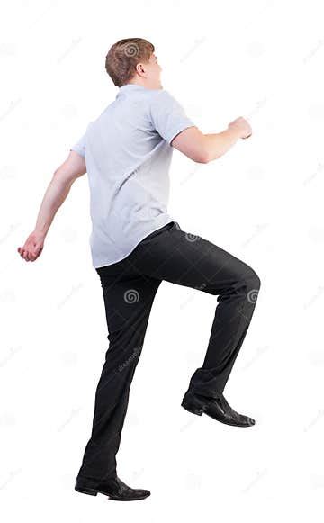 Back View Of Walking Business Man Stock Photo Image Of Gravity