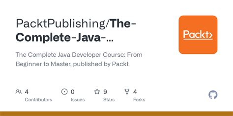 GitHub PacktPublishing The Complete Java Developer Course From Beginner To Master The