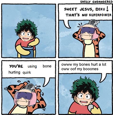 Oof Ouch My Quirk My Hero Academia Know Your Meme