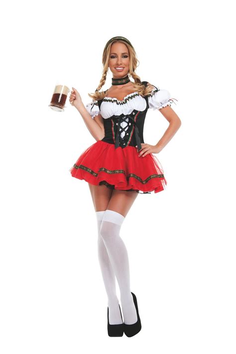 starline costumes frisky beer girl black red x large adult sized costumes clothing