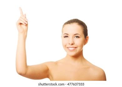 Nude Woman Pointing Stock Photo Shutterstock