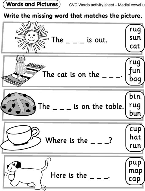 Free Printable Literacy Worksheets For Reception