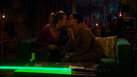 Image The Friendship Contraction Leonard And Penny Kiss The Big