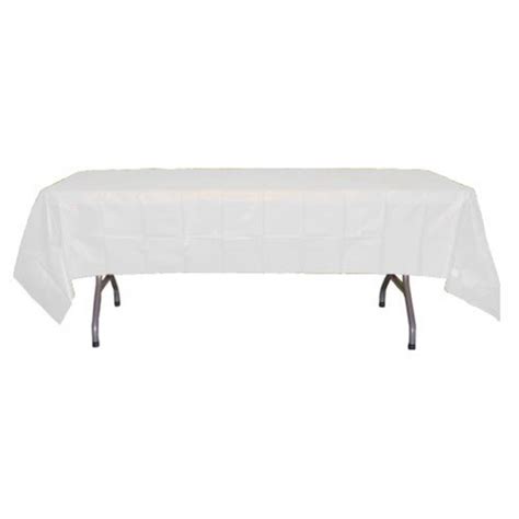 While short drops are perfect for a dining room table or home use where you can showcase quality furniture, having a short drop for formal events is not. Plastic Tablecover-long | Roland L. Appleton, Inc