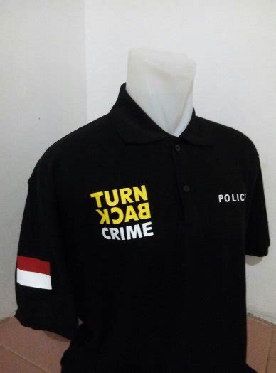 Jual Kaos Kerah Turn Back Crime Policebajupolo Shirt Custom Design Di