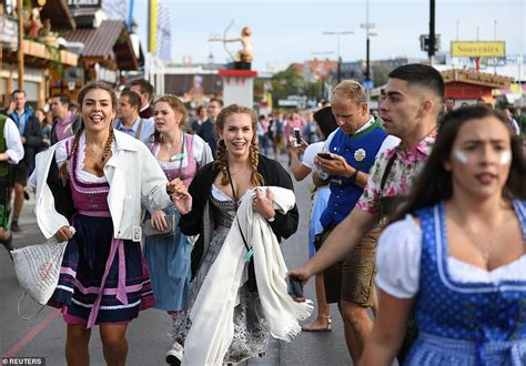 oktoberfest takes off in germany with thousands cramming into the popular drinking festival