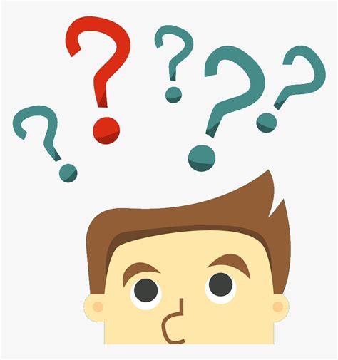 Business Man In Indecision On A Question Mark Vector Question Clipart