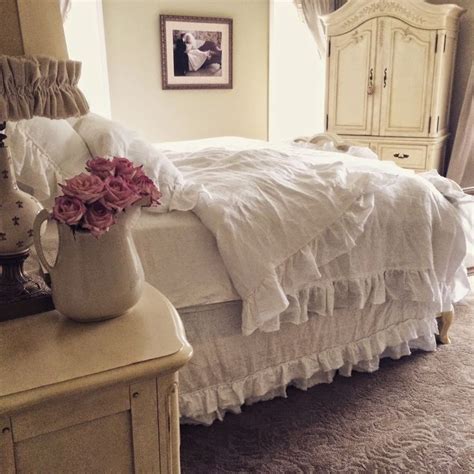 Browse a wide selection of farmhouse bedding collections and individual bed linens, including duvet covers, sheets, pillowcases and more, in all sizes from twin to king. Little Farmstead: ~ Rustic Linen Ruffled Bedding ...