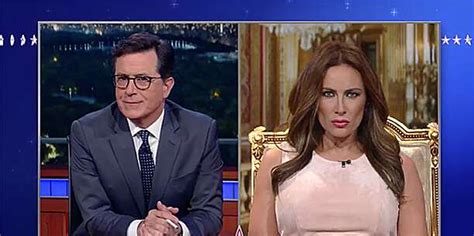 Laura Benanti As Melania Trump Appears On Stephen Colbert