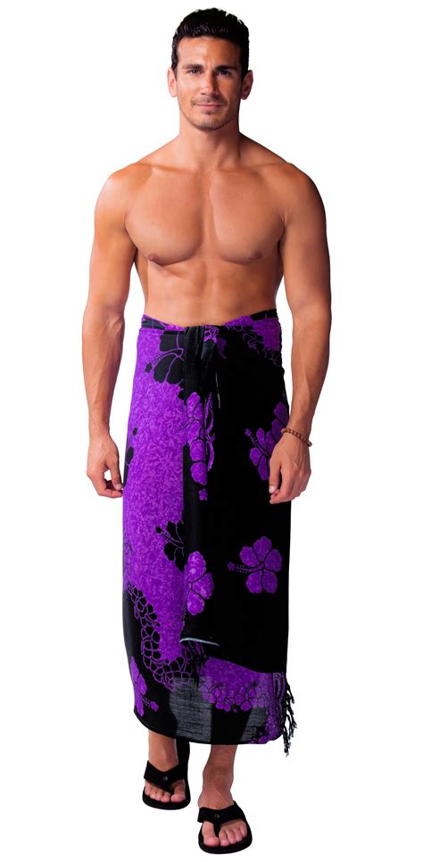 mens sarong pareo lavalava hibiscus sarong handmade by etsy