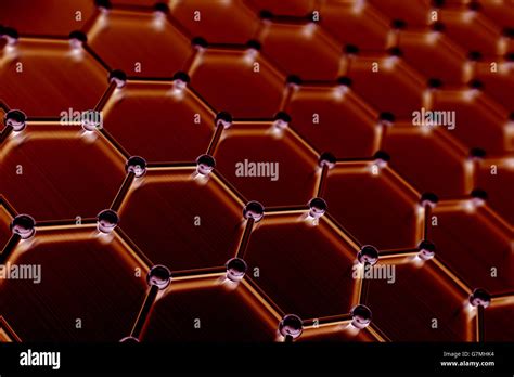 Graphene Atomic Structure Nanotechnology Background 3d Illustration