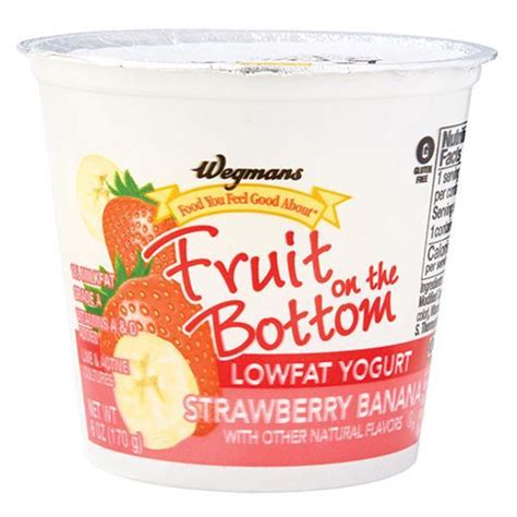 Wegmans Fruit On The Bottom Lowfat Yogurt Strawberry Banana Wegmans