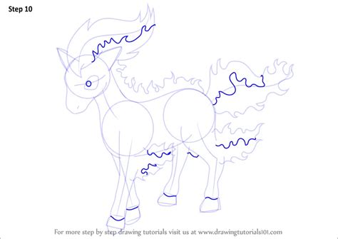 Learn How To Draw Ponyta From Pokemon Pokemon Step By Step Drawing