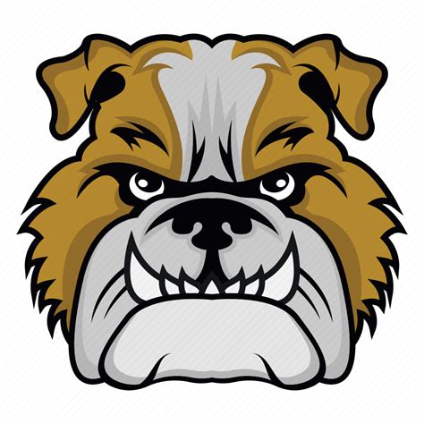 Bulldog Mascot Bulldog Face Dog Face Animal Face Bulldog Head Icon