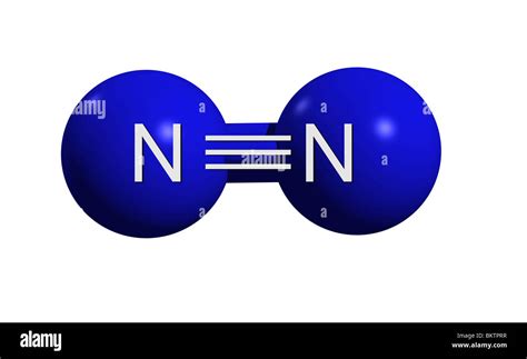Stickstoffmolekül N2 Molécula De Nitrógeno N2 Fotografía De Stock Alamy
