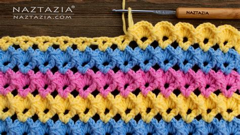 How To Crochet 3d Shell Stitch Naztazia