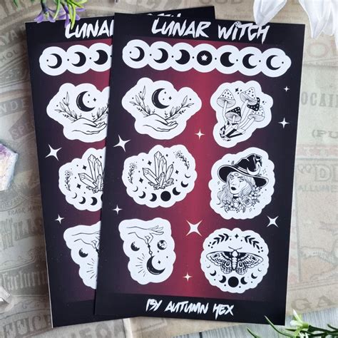 Lunar Witch Stickersheet Autumn Hex
