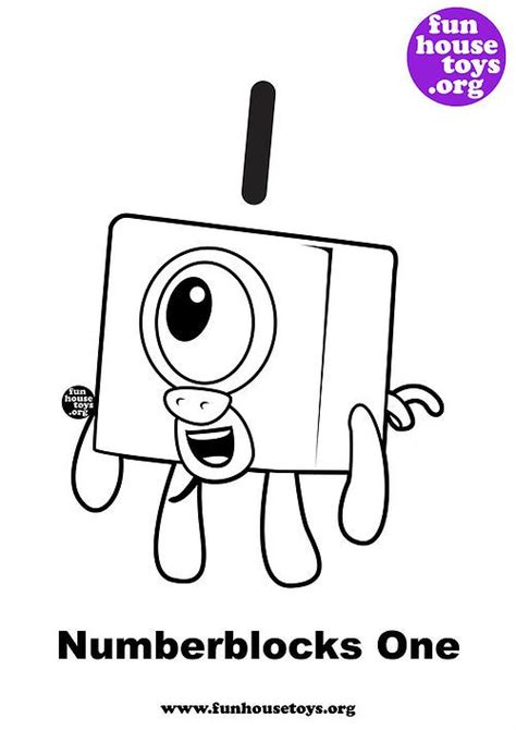 Fun House Toys Numberblocks Free Coloring Pages Home Goods Toys
