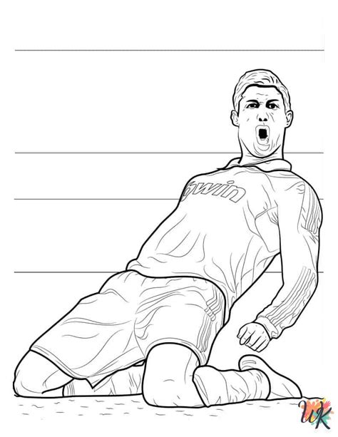 Cristiano Ronaldo Coloring Pages For Kids -ColoringPagesWK