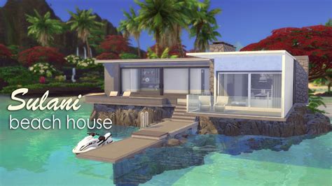 Sulani Beach House Stop Motion Build The Sims 4 No Cc Youtube