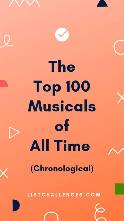 Top 100 Musicals Of All Time Chronological Musicals Broadway