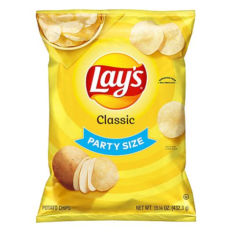 Lays Potato Chips Classic Party Size Snacks Chips And Dips Foodtown