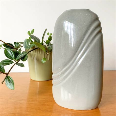Vintage Mid Century Grey Ceramic Vase Vases And Bowls Gumtree
