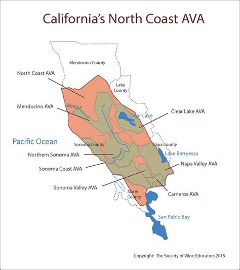 Californias North Coast Ava California River Map Map Of California