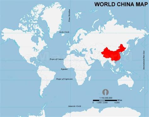 Mapa Mundi Da China