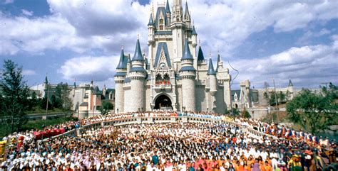Walt Disney 1971 Disney World Magic Kingdom Opening Day Framed Photo