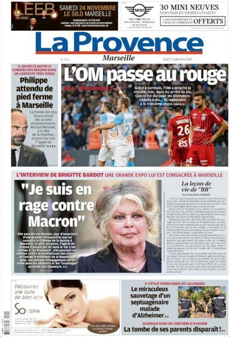 La Provence (27 Septembre 2018) télécharger #journaux #français #pdf