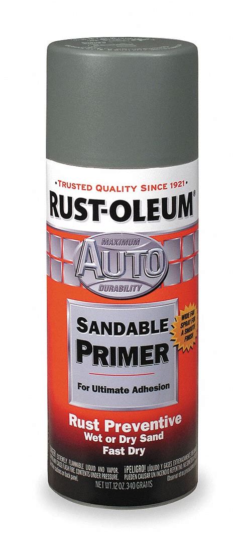 Rust Oleum Spray Primer Automotive Dark Gray 12 Oz Dark Gray Flat