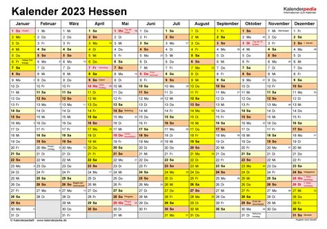 Schulferien 2023 Hessen Pdf