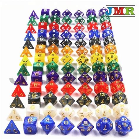 Dungeons And Dragons 7pcsset Creative Rpg Game Dice Dandd Colorful
