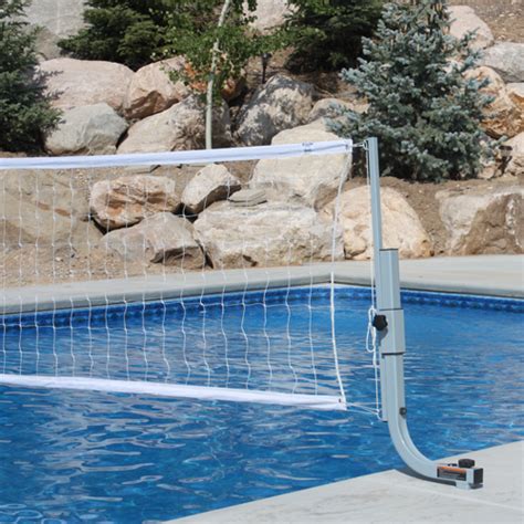Intex floating pool volleyball game & floating hoops basketball game with exclusive matty's toy stop 4.25 vinyl basketball. QuikSpike Pool Volleyball Set Photos - SwimShape