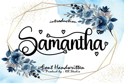 Samantha Font By Rr Studio · Creative Fabrica