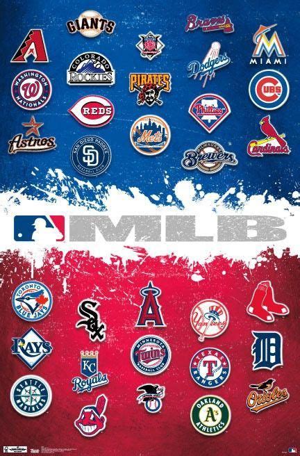 Mlb Logos 2012 Poster Mlb Baseball Logo Mlb Team Logos Major