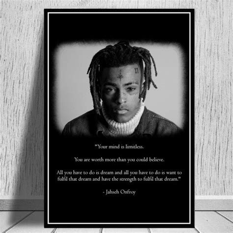 Jahseh Onfroy Posters Rapper Singer Black And White Color Printing